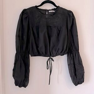 REFORMATION BLOUSE BLACK